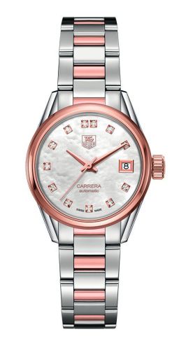 TAG Heuer Carrera Calibre 9 28 Stainless Steel / Rose Gold / MOP - Diamond / Bracelet